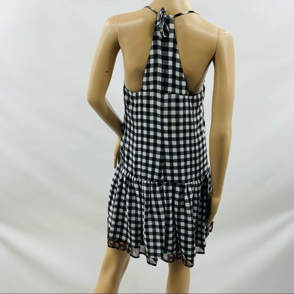 Princess Vera Wang Black White Floral Plaid Dress - Picture 8 of 12